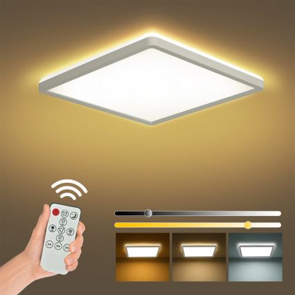 Brilagi - LED Aptumšojama griestu lampa ULTRA SLIM LED/18W/230V 2700-6500K 30x30 cm balta + tālvadības pults
