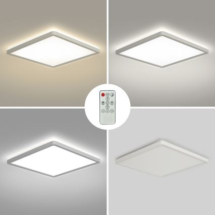 Brilagi - LED Aptumšojama griestu lampa ULTRA SLIM LED/18W/230V 2700-6500K 30x30 cm balta + tālvadības pults