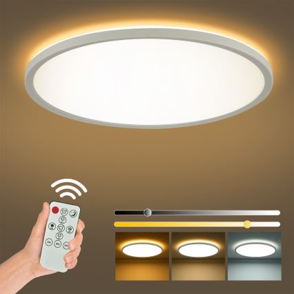 Brilagi - LED Aptumšojama griestu lampa ULTRA SLIM LED/24W/230V 2700-6500K d. 42 cm balta + tālvadības pults