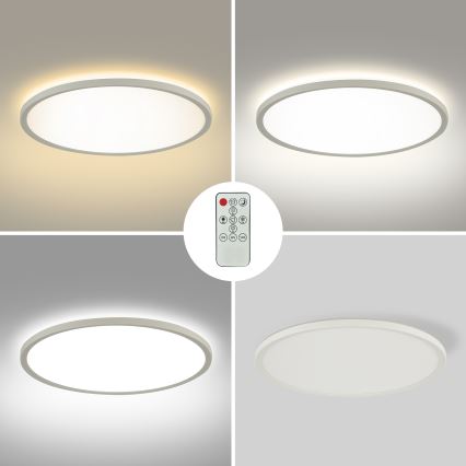 Brilagi - LED Aptumšojama griestu lampa ULTRA SLIM LED/24W/230V 2700-6500K d. 42 cm balta + tālvadības pults