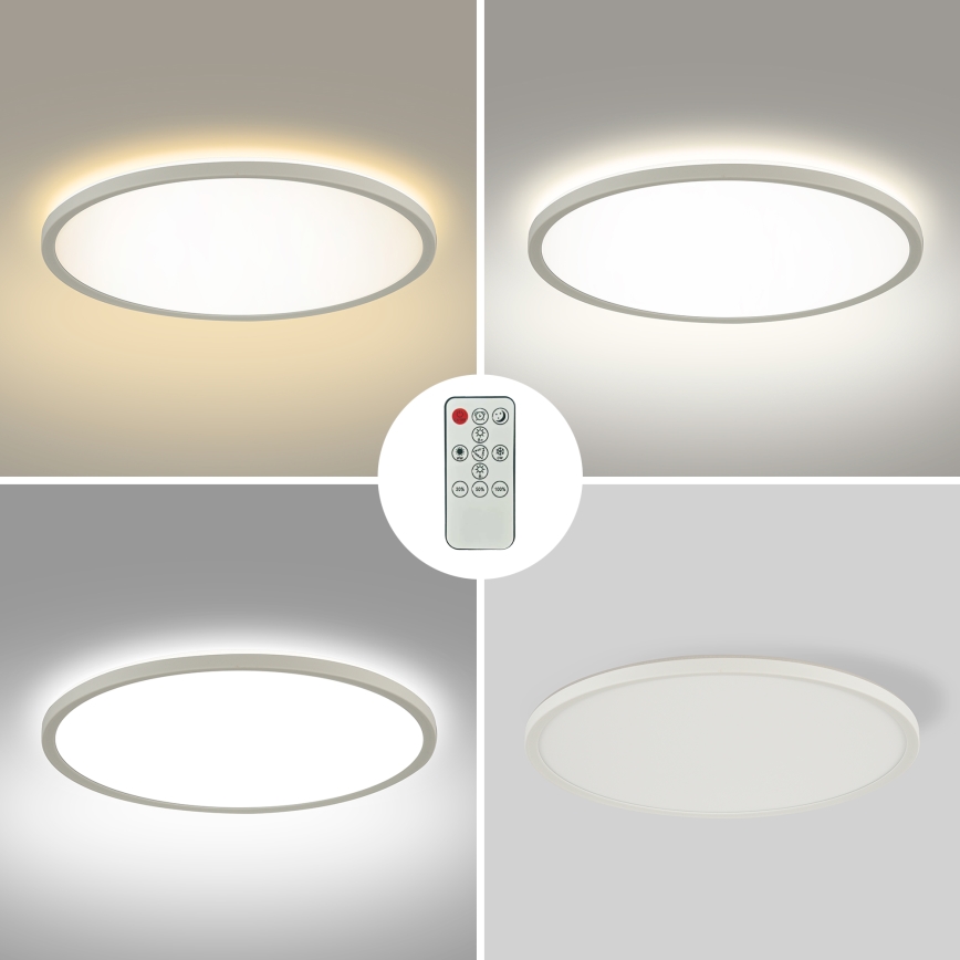 Brilagi - LED Aptumšojama griestu lampa ULTRA SLIM LED/24W/230V 2700-6500K d. 42 cm balta + tālvadības pults