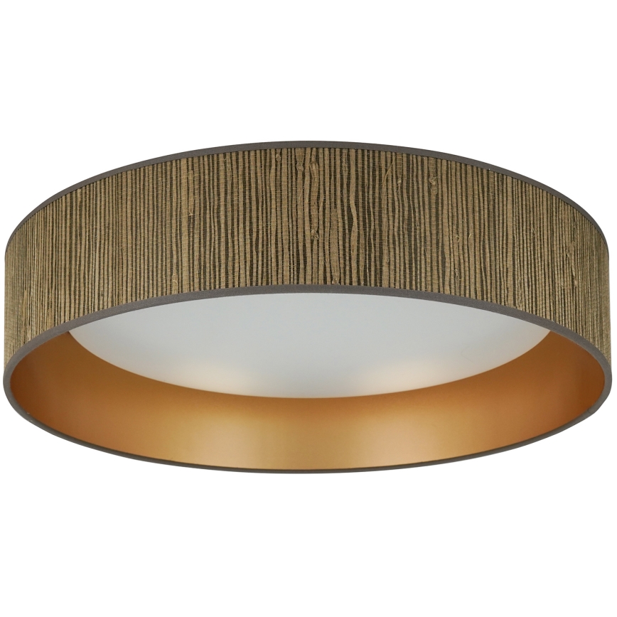 Brilagi - LED Aptumšojama griestu lampa VEGAS SHINE LED/24W/230V 3000/4000/6500K salmi brūna/zelta + tālvadības pults
