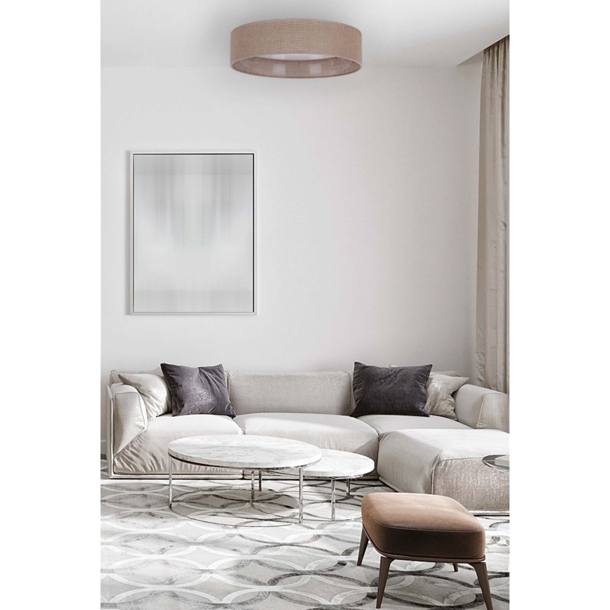 Brilagi - LED Aptumšojama griestu lampa VELVET SMART LED/24W/230V d. 45 cm 2700-6500K Wi-Fi Tuya brūna + tālvadības pults