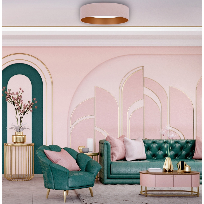 Brilagi - LED Aptumšojama griestu lampa VELVET SMART LED/36W/230V d. 55 cm 2700-6500K Wi-Fi Tuya rozā/zelta + tālvadības pults