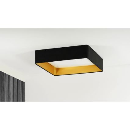 Brilagi - LED Aptumšojama griestu lampa VELVET SQUARE LED/24W/230V 3000/4000/6500K + tālvadības pults melna