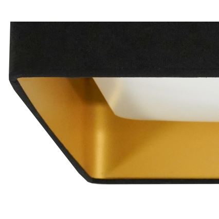 Brilagi - LED Aptumšojama griestu lampa VELVET SQUARE LED/24W/230V 3000/4000/6500K + tālvadības pults melna