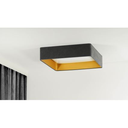 Brilagi - LED Aptumšojama griestu lampa VELVET SQUARE LED/24W/230V 3000/4000/6500K + tālvadības pults pelēka