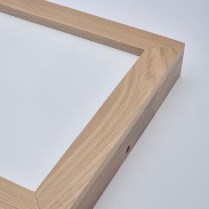 Brilagi - LED Aptumšojama vannas istabas griestu lampa WOODY FRAME LED/24W/230V ozols 30x30 cm 3000-6000K IP44 + tālvadības pults