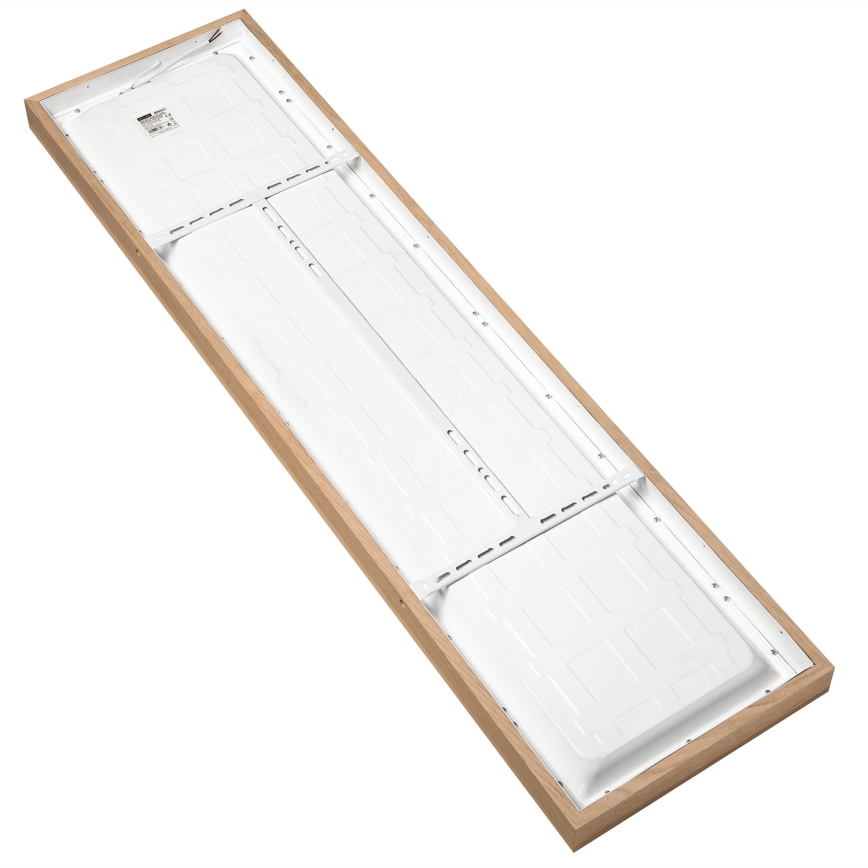 Brilagi - LED Aptumšojama vannas istabas griestu lampa WOODY FRAME LED/50W/230V ozols 120x30 cm 3000-6000K IP44 + tālvadības pults