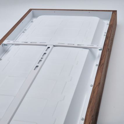 Brilagi - LED Aptumšojama vannas istabas griestu lampa WOODY FRAME LED/50W/230V ozols ķirsis 120x30 cm 3000-6000K IP44 + tālvadības pults