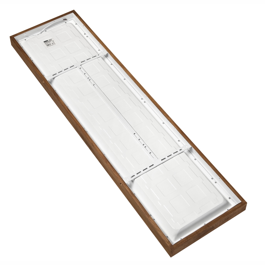 Brilagi - LED Aptumšojama vannas istabas griestu lampa WOODY FRAME LED/50W/230V ozols ķirsis 120x30 cm 3000-6000K IP44 + tālvadības pults