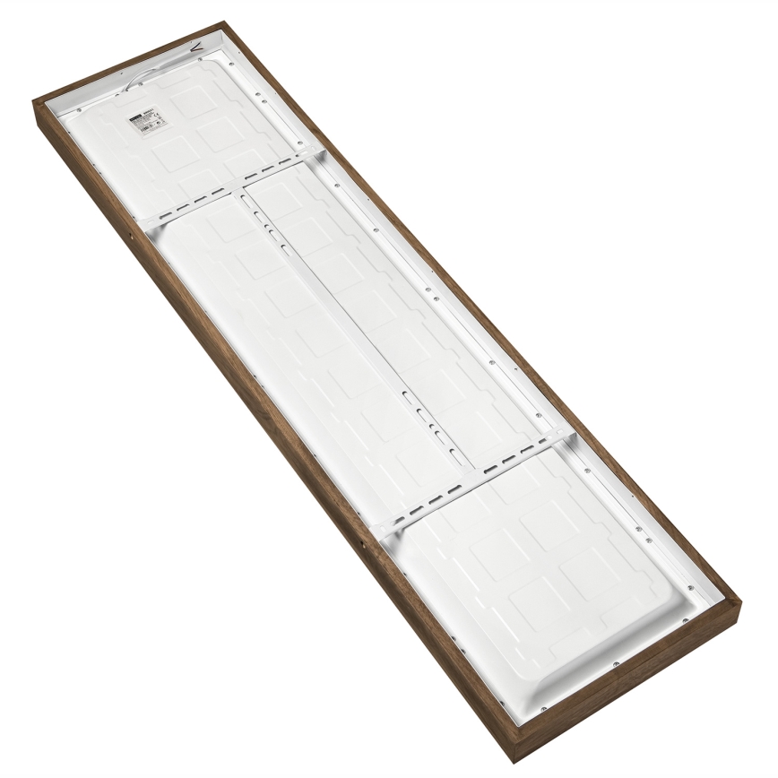 Brilagi - LED Aptumšojama vannas istabas griestu lampa WOODY FRAME LED/50W/230V ozols 120x30 cm 3000-6000K IP44 + tālvadības pults