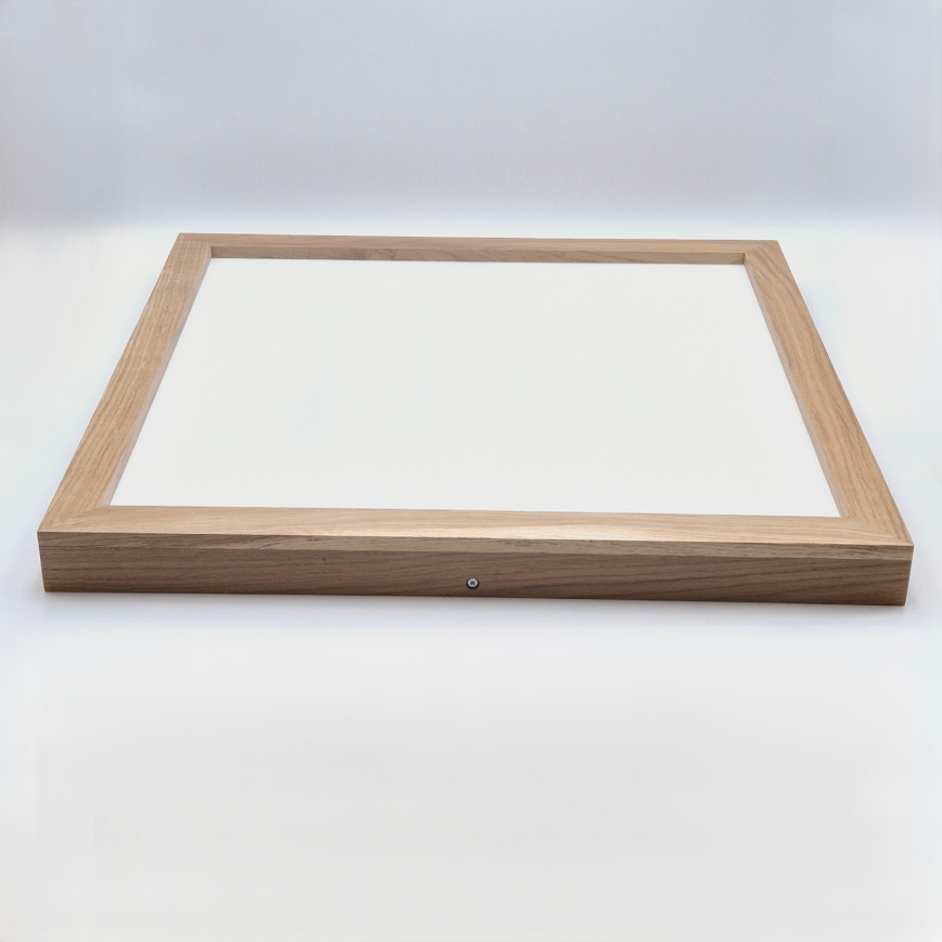 Brilagi - LED Aptumšojama vannas istabas griestu lampa WOODY FRAME LED/50W/230V ozols 60x60 cm 3000-6000K IP44 + tālvadības pults