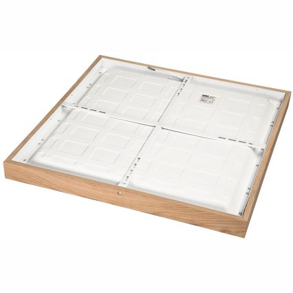 Brilagi - LED Aptumšojama vannas istabas griestu lampa WOODY FRAME LED/50W/230V ozols 60x60 cm 3000-6000K IP44 + tālvadības pults