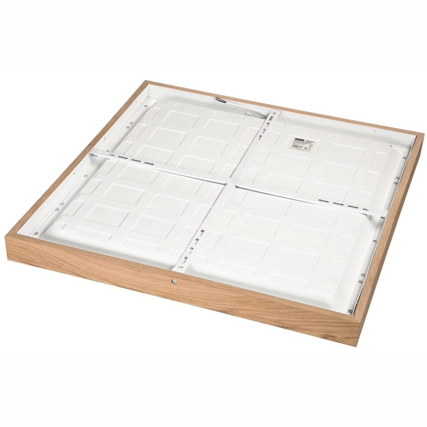 Brilagi - LED Aptumšojama vannas istabas griestu lampa WOODY FRAME LED/50W/230V ozols 60x60 cm 3000-6000K IP44 + tālvadības pults