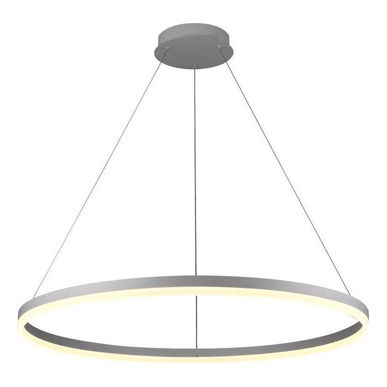 Brilagi - LED Aptumšojama lustra ar auklu CIRCLE LED/55W/230V 3000-6500K sudraba + tālvadības pults