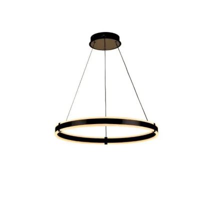 Brilagi - LED Aptumšojama lustra ar auklu CIRCLE LED/85W/230V 3000-6500K melna + tālvadības pults