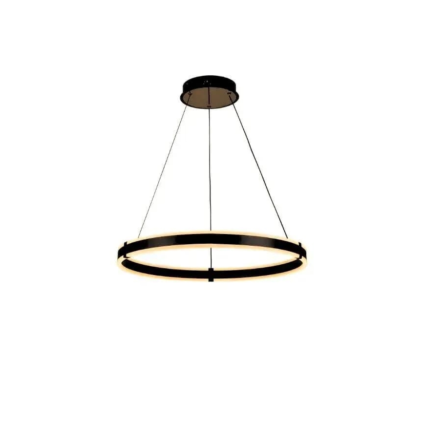 Brilagi - LED Aptumšojama lustra ar auklu CIRCLE LED/85W/230V 3000-6500K melna + tālvadības pults