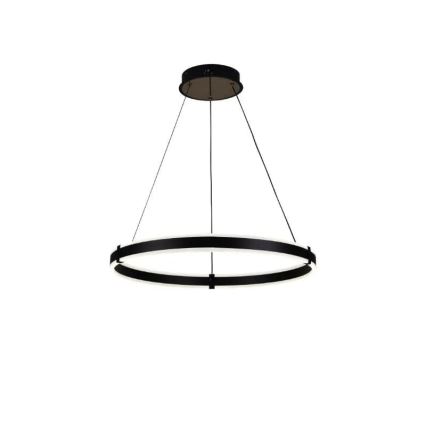Brilagi - LED Aptumšojama lustra ar auklu CIRCLE LED/85W/230V 3000-6500K melna + tālvadības pults