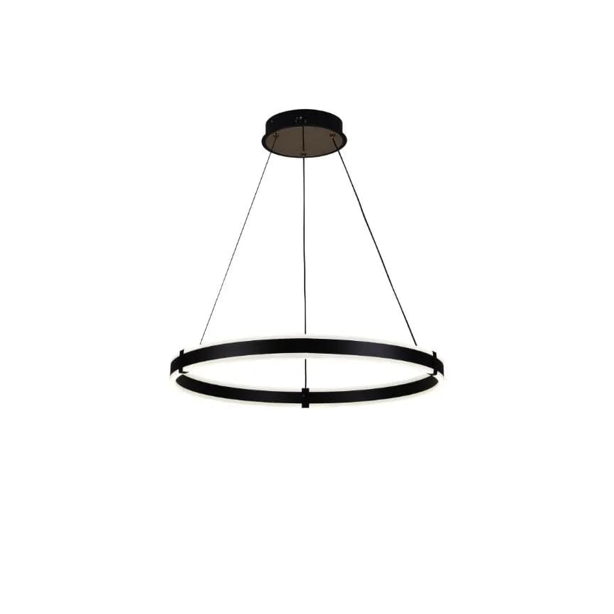 Brilagi - LED Aptumšojama lustra ar auklu CIRCLE LED/85W/230V 3000-6500K melna + tālvadības pults