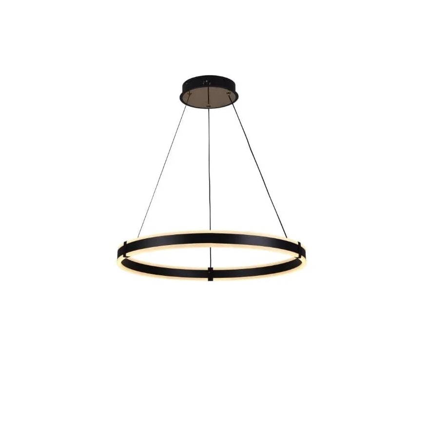 Brilagi - LED Aptumšojama lustra ar auklu CIRCLE LED/85W/230V 3000-6500K melna + tālvadības pults