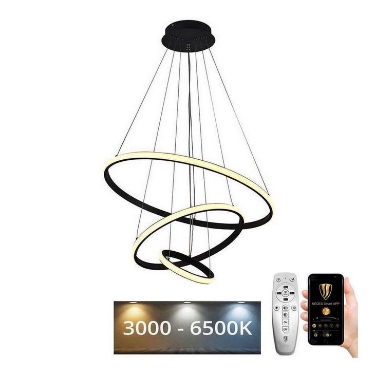 Brilagi - LED Aptumšojama lustra ar auklu CIRCLE LED/90W/230V 3000-6500K + tālvadības pults