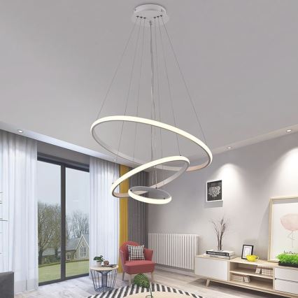 Brilagi - LED Aptumšojama lustra ar auklu CIRCLE LED/90W/230V 3000-6500K + tālvadības pults