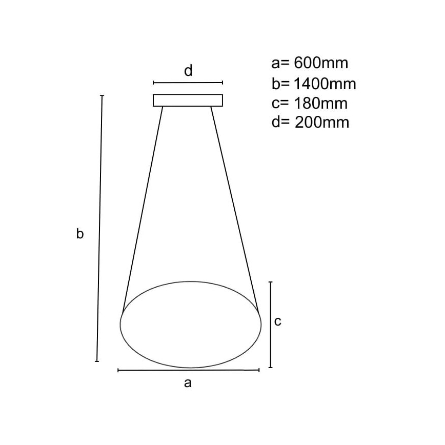 Brilagi - LED Aptumšojama lustra ar auklu COSMOWAVE LED/70W/230V 3000-6500K balta + tālvadības pults