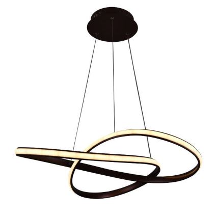 Brilagi - LED Aptumšojama lustra ar auklu COSMOWAVE LED/70W/230V 3000-6500K brūna + tālvadības pults