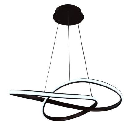 Brilagi - LED Aptumšojama lustra ar auklu COSMOWAVE LED/70W/230V 3000-6500K brūna + tālvadības pults