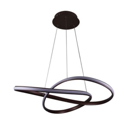 Brilagi - LED Aptumšojama lustra ar auklu COSMOWAVE LED/70W/230V 3000-6500K brūna + tālvadības pults