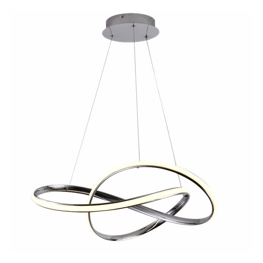 Brilagi - LED Aptumšojama lustra ar auklu COSMOWAVE LED/70W/230V hroms + tālvadības pults