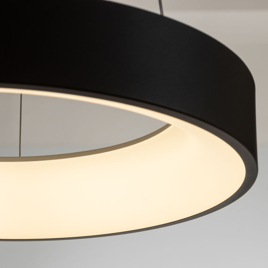 Brilagi - LED Aptumšojama lustra ar auklu FALCON LED/80W/230V 3000-6500K d. 60 cm melna + tālvadības pults