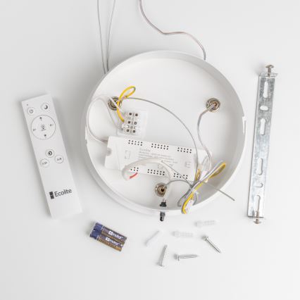 Brilagi - LED Aptumšojama lustra ar auklu FALCON LED/40W/230V 3000-6500K d. 45 cm balta + tālvadības pults