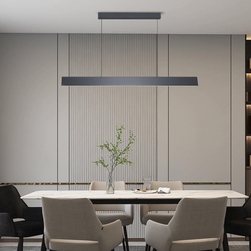 Brilagi - LED Aptumšojama lustra ar auklu SLIMLINE LED/40W/230V 3000-6000K antracīta + tālvadības pults