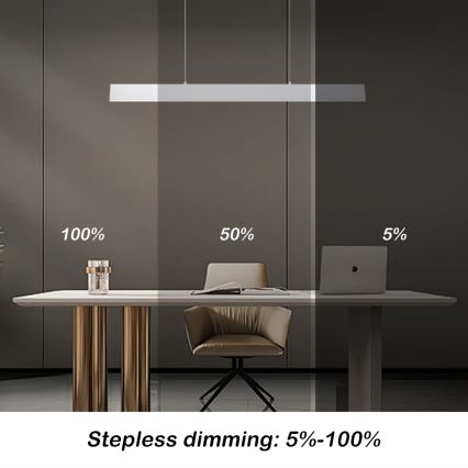 Brilagi - LED Aptumšojama lustra ar auklu SLIMLINE LED/40W/230V 3000-6000K balta + tālvadības pults