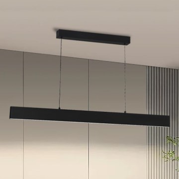 Brilagi - LED Aptumšojama lustra ar auklu SLIMLINE LED/40W/230V 3000-6000K melna + tālvadības pults