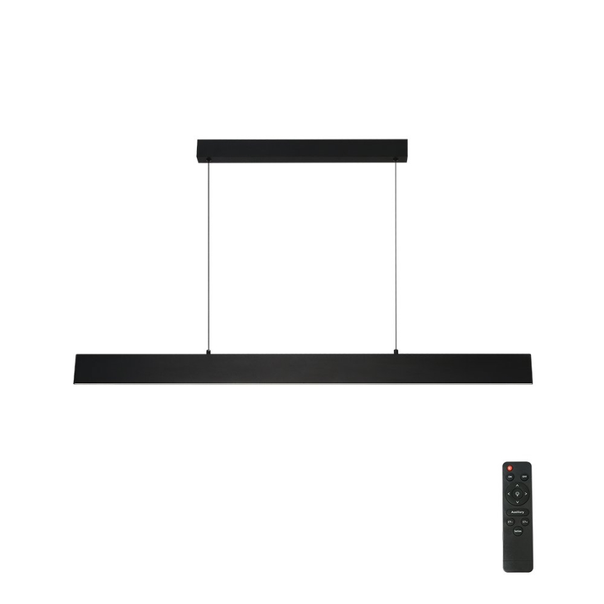 Brilagi - LED Aptumšojama lustra ar auklu SLIMLINE LED/40W/230V 3000-6000K melna + tālvadības pults