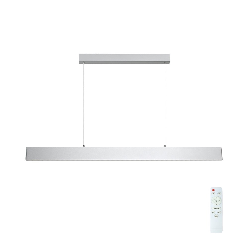 Brilagi - LED Aptumšojama lustra ar auklu SLIMLINE LED/40W/230V 3000-6000K sudraba + tālvadības pults