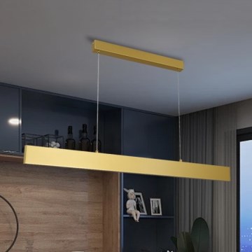 Brilagi - LED Aptumšojama lustra ar auklu SLIMLINE LED/40W/230V 3000-6000K zelta + tālvadības pults