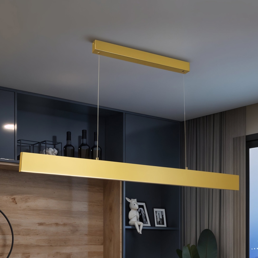 Brilagi - LED Aptumšojama lustra ar auklu SLIMLINE LED/40W/230V 3000-6000K zelta + tālvadības pults