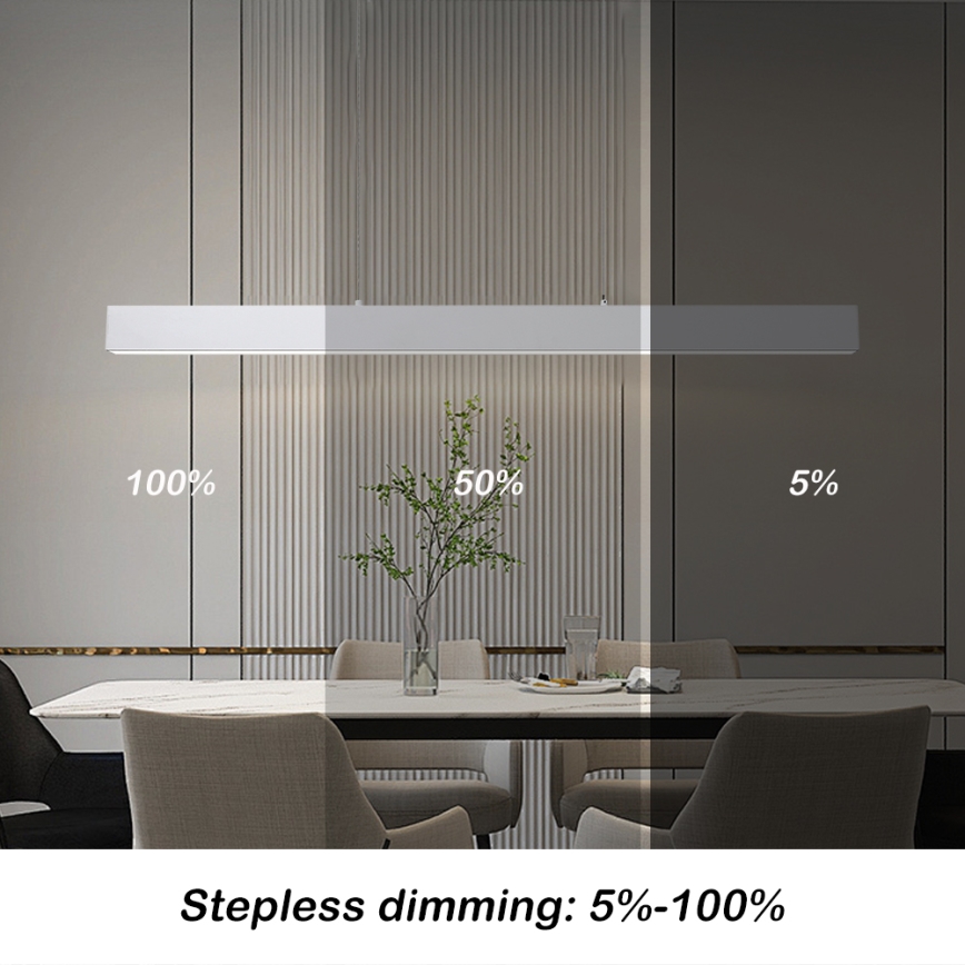 Brilagi - LED Aptumšojama lustra ar auklu SLEEKLINE SMART LED/40W/230V 3000-6000K Wi-Fi Tuya balta + tālvadības pults