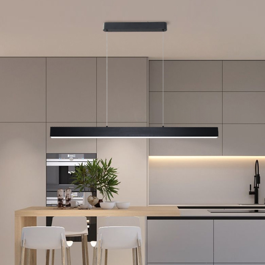 Brilagi - LED Aptumšojama lustra ar auklu SLEEKLINE SMART LED/40W/230V 3000-6000K Wi-Fi Tuya melna + tālvadības pults