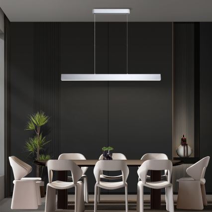 Brilagi - LED Aptumšojama lustra ar auklu SLEEKLINE SMART LED/40W/230V 3000-6000K Wi-Fi Tuya sudraba + tālvadības pults