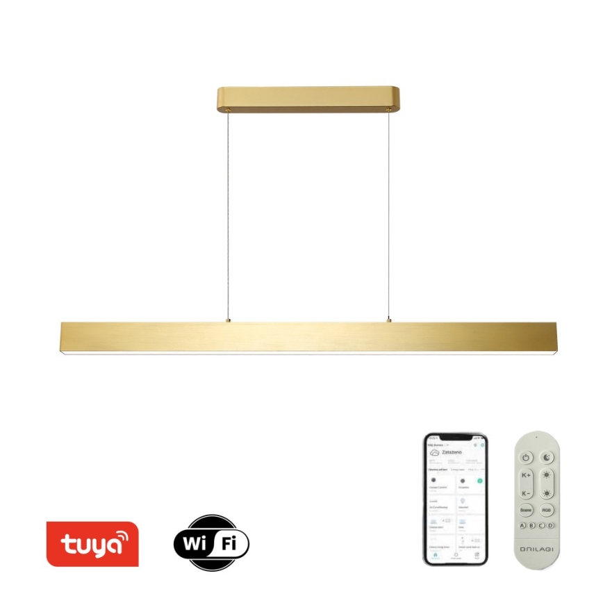 Brilagi - LED Aptumšojama lustra ar auklu SLEEKLINE SMART LED/40W/230V 3000-6000K Wi-Fi Tuya zelta + tālvadības pults