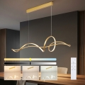 Brilagi - LED aptumšojama lustra uz kabeļa SIGNATURE LED/55W/230V 3000-6000K 120x23 cm zeltaina + tālvadības pults