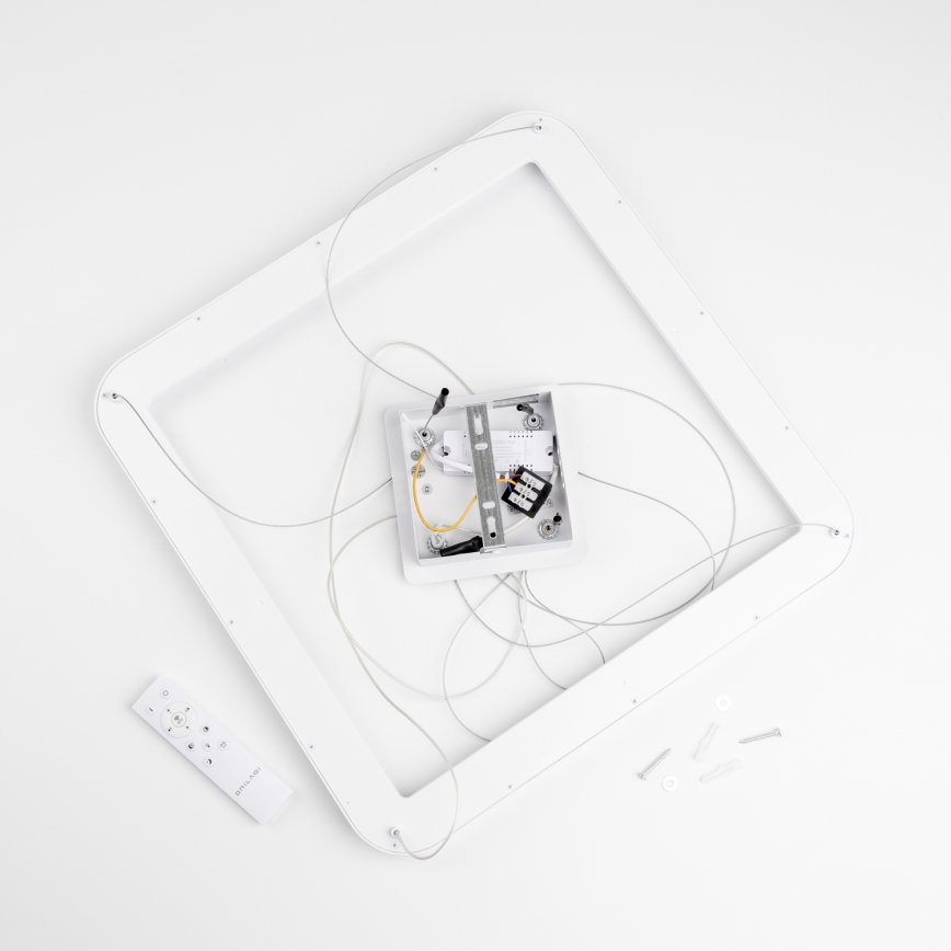 Brilagi - LED aptumšojama lustra uz troses FALCON SLIM LED/50W/230V 3000-6500K 50x50 cm balta + tālvadības pults