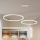 Brilagi - LED aptumšojama lustra uz troses PORTOFINO LED/98W/230V 3000-6000K balta + ar tālvadības pulti