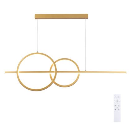 BRILAGI - LED regulējama lustra uz troses SIGNATURE LED/53W/230V 3000-6000K 120 cm zelta krāsā + tālvadības pults