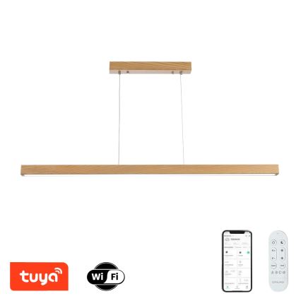 Brilagi - LED dimmējams pakarināmais lustrs uz stieples OAK SMART LED/30W/230V Wi-Fi Tuya ozols + tālvadības pults